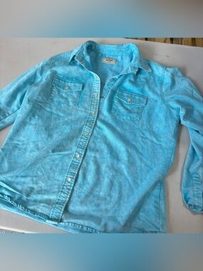 Kimes Ranch Light Turquoise Button-Up Shirt